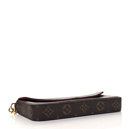 Louis Vuitton Monogram Pochette Felicie Chain Wallet Fuchsia 4 of 9