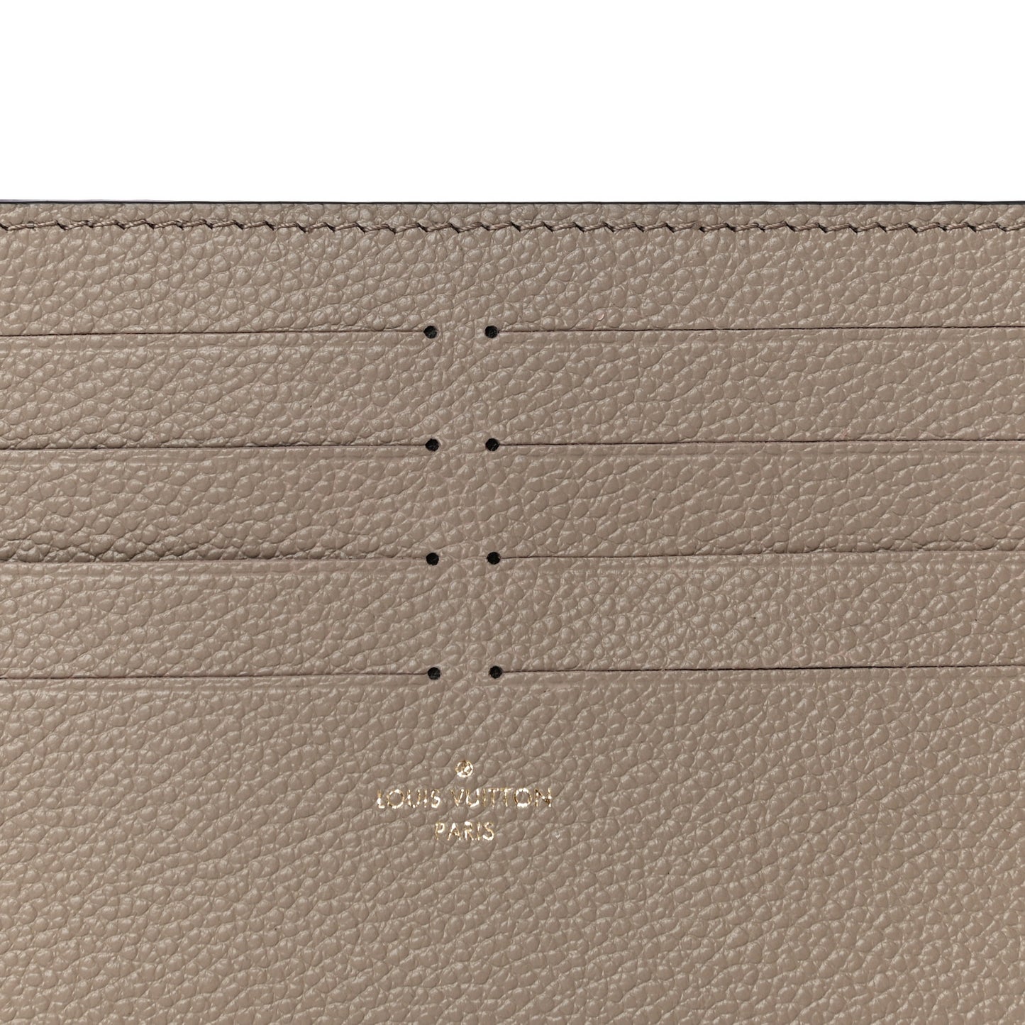 Calfskin Felicie Chain Wallet Card Holder Insert Tourterelle