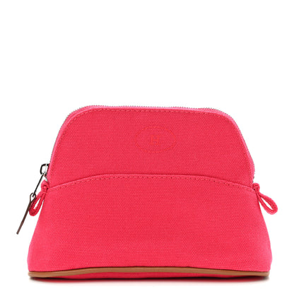 Hermes Cotton Canvas Mini Mini Bolide Travel Cosmetic Pouch Hibiscus 1 of 7