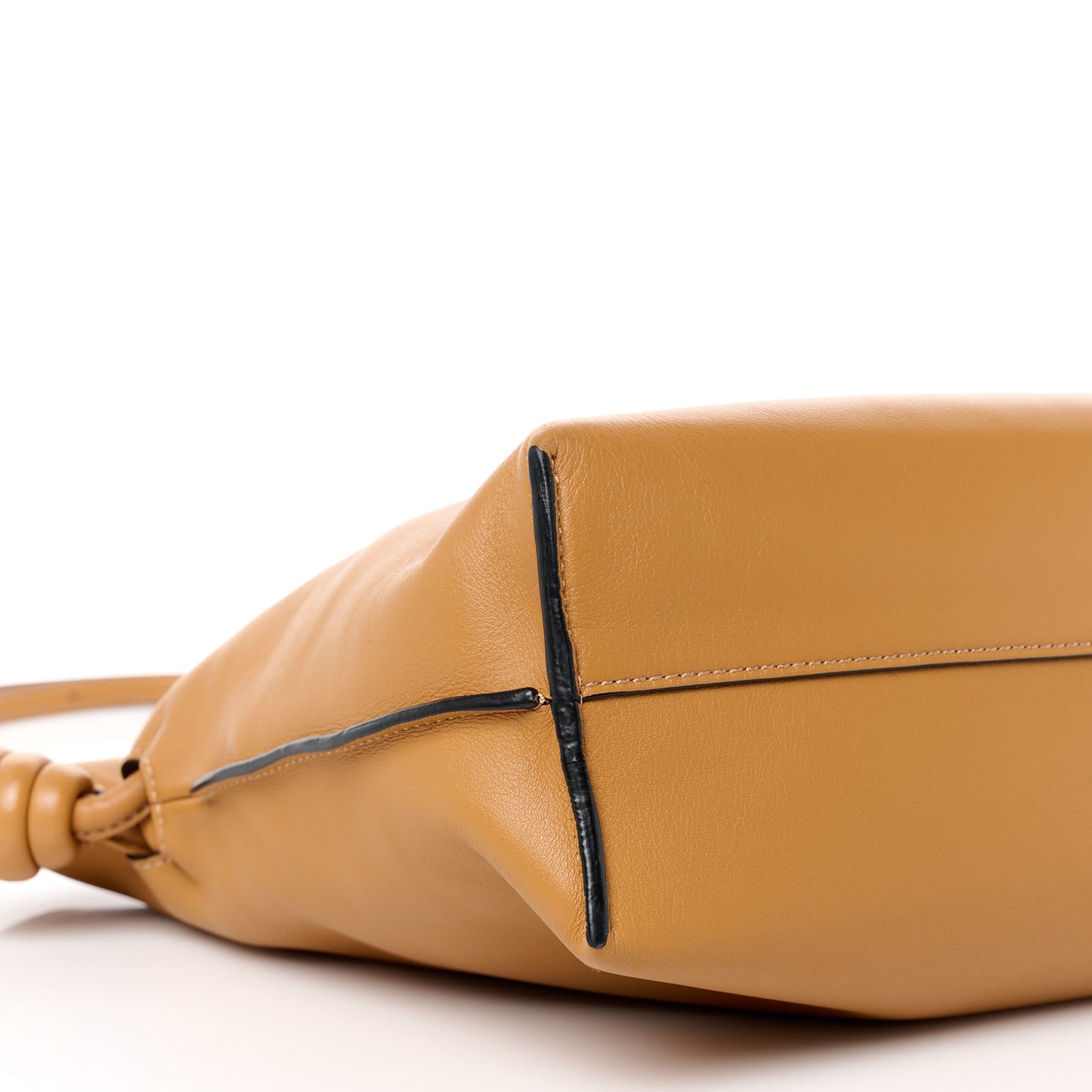 Nappa Medium Flamenco Knot Bag Tan