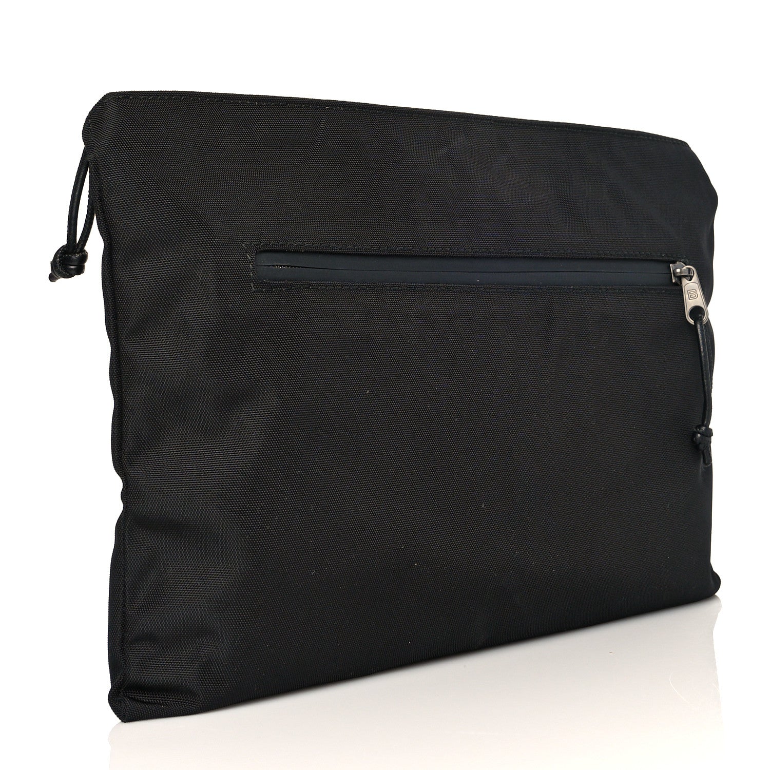 Balenciaga Nylon Political Campaign Logo Embroidered Documents Case Black 3 of 9