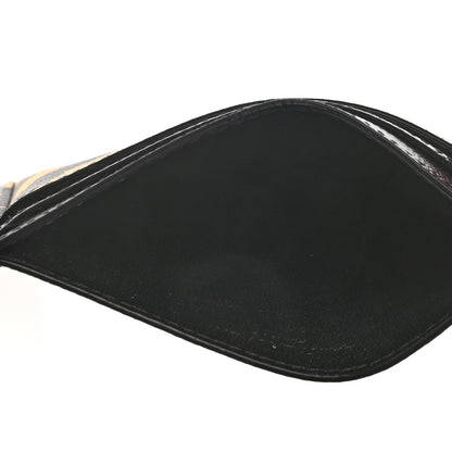 Saint Laurent Calfskin Zebra Print Credit Card Case Black Yellow 5 of 7