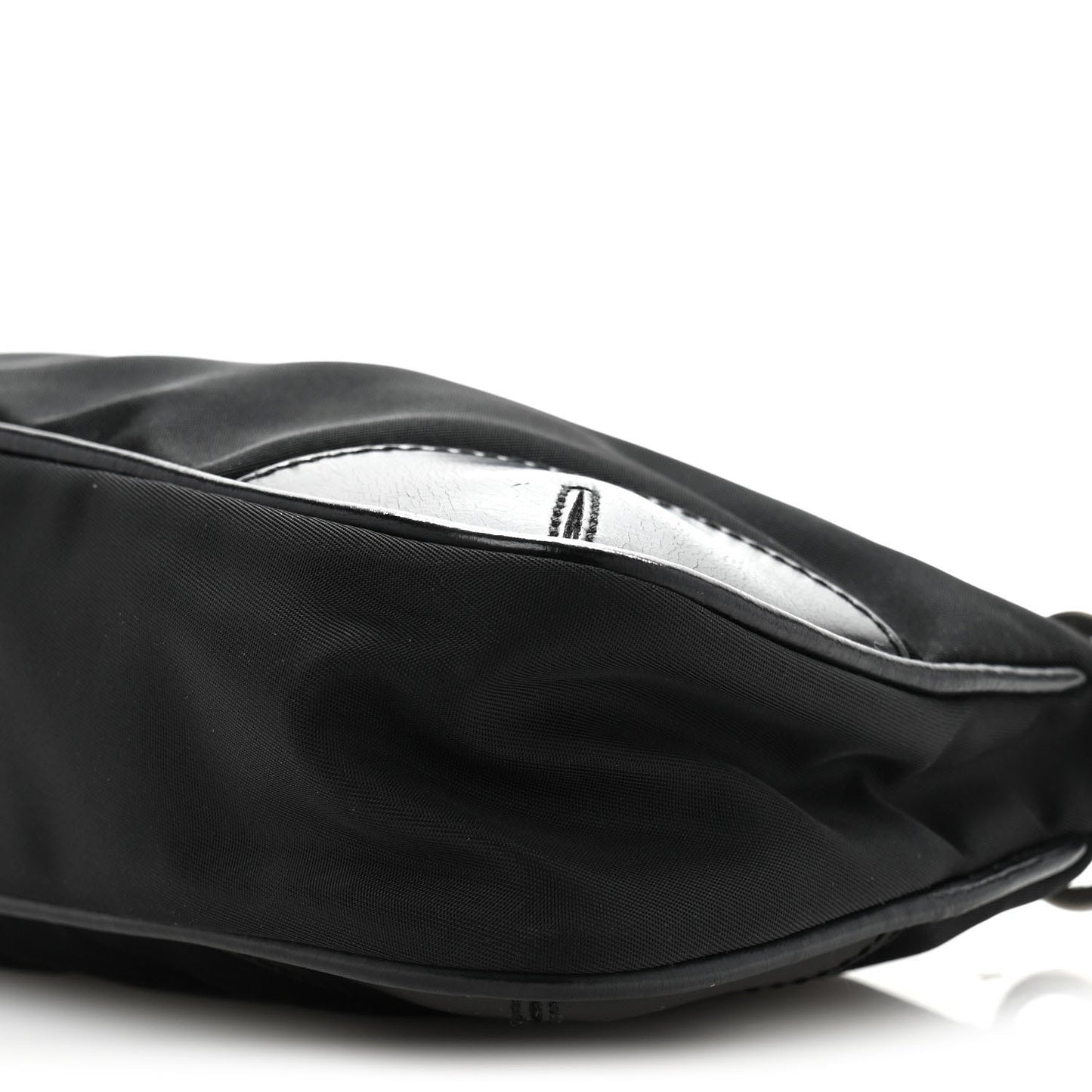 Tessuto Nylon Soft Calf Shoulder Bag Black Black