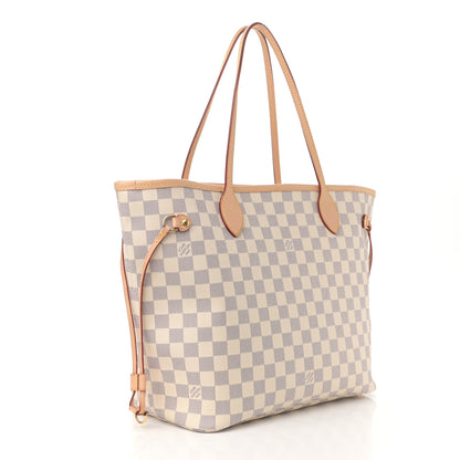 Louis Vuitton Damier Azur Neo Neverfull MM Rose Ballerine 4 of 10