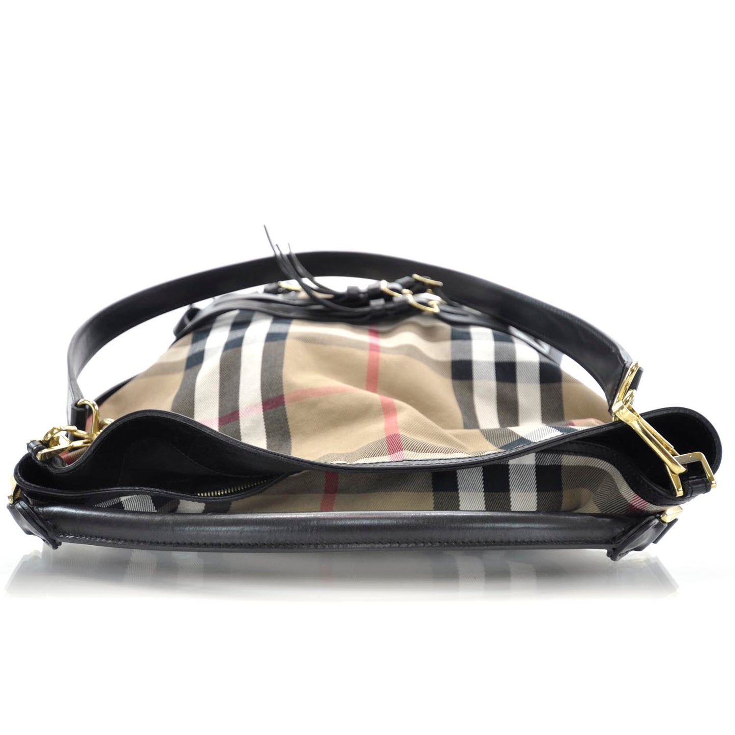 House Check Bridle Calfskin Medium Gosford Hobo