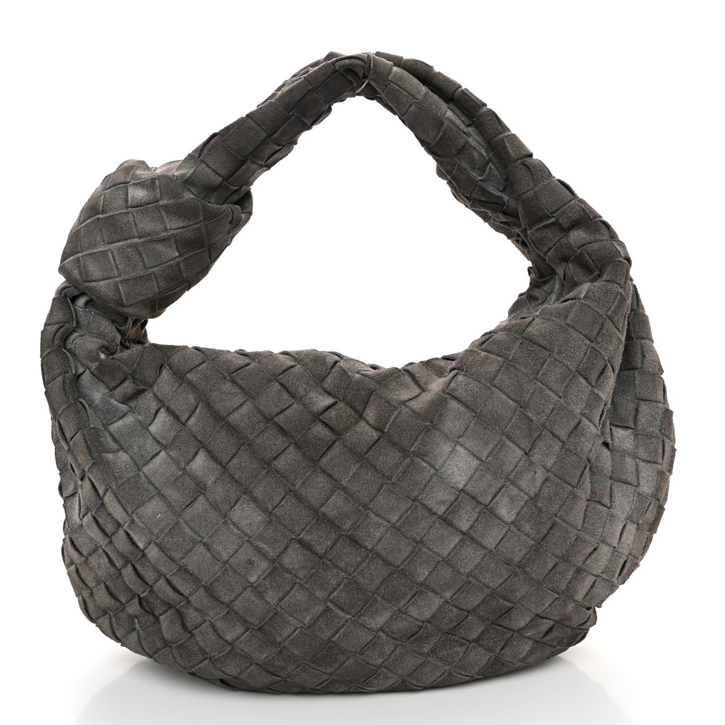 Suede Calfskin Intrecciato Teen Jodie Hobo Thunder