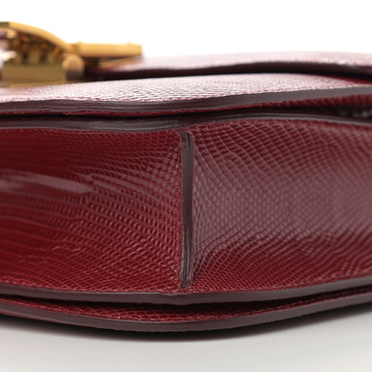 Celine Lizard Medium Classic Box Flap Bag Ruby 10 of 11
