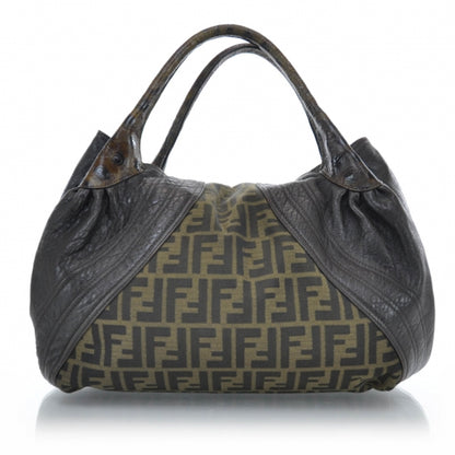 Fendi Zucca Nappa Nuvolata Vitello Tortuga Spy Tobacco Moro 3 of 10