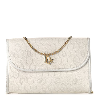 Christian Dior Monogram Chain Flap White 1 of 18