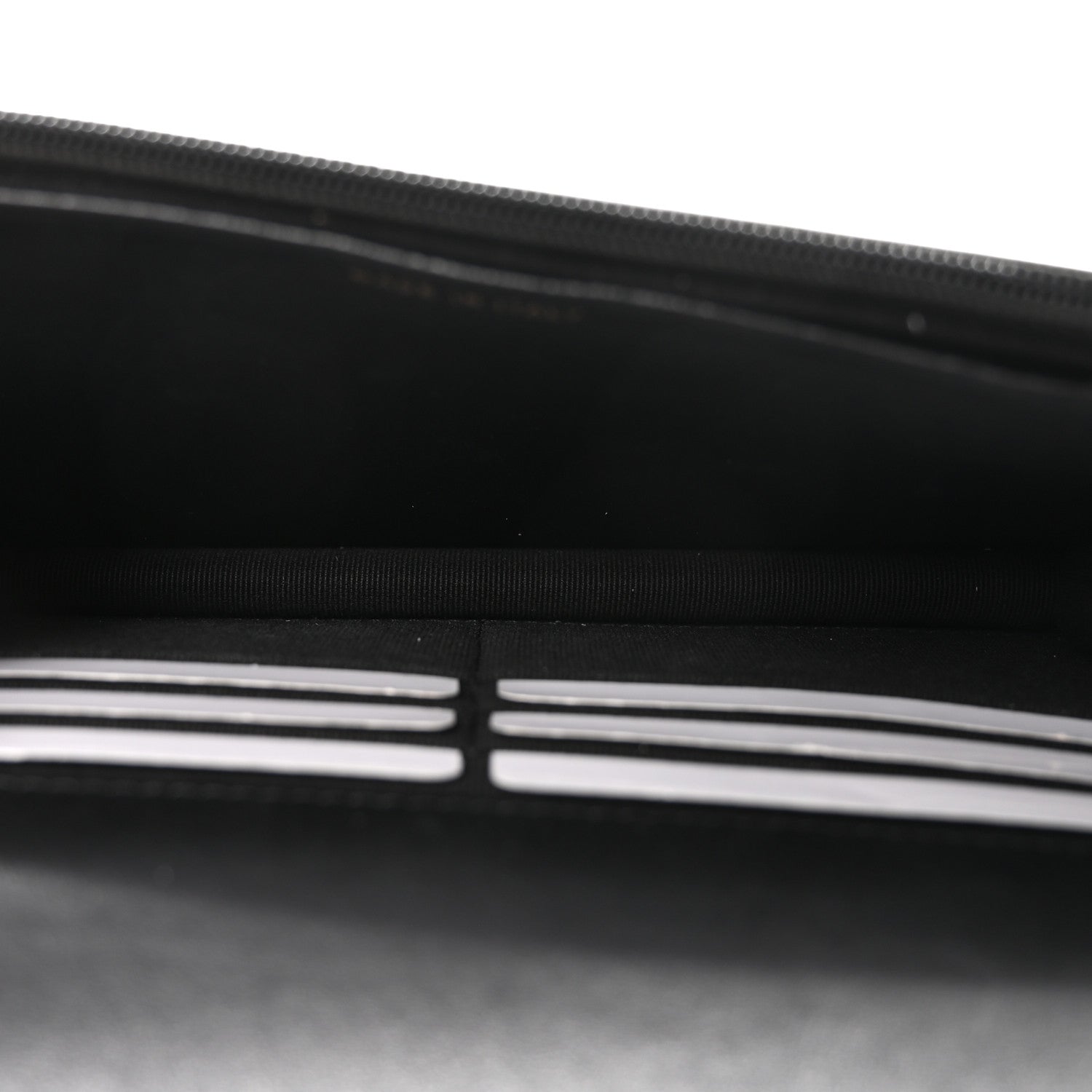 Chanel Lambskin Quilted Pearl Wallet On Chain WOC Black 5 of 12