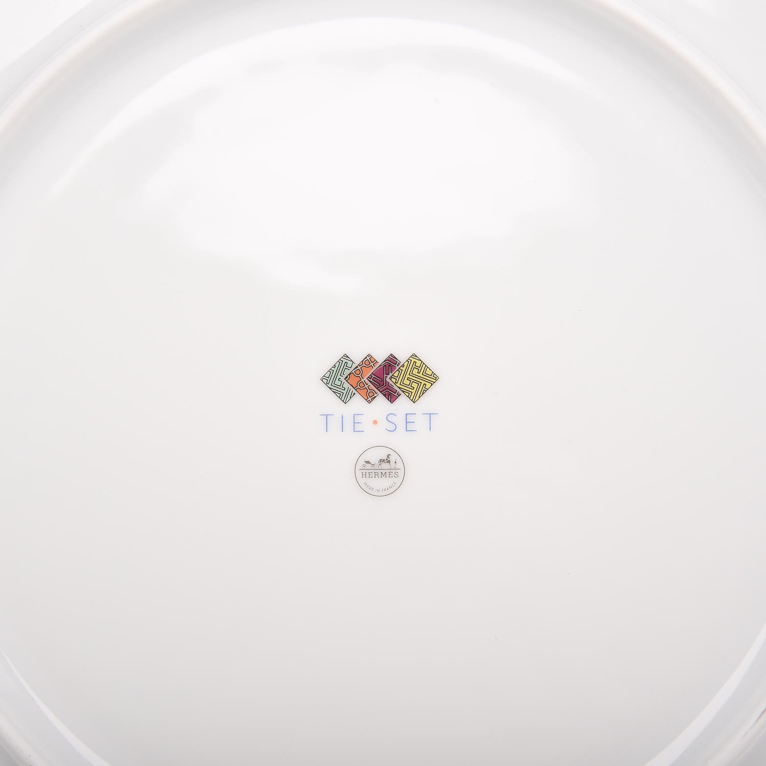Hermes Porcelain Tie Dinner Plate Set of 2 5 of 5