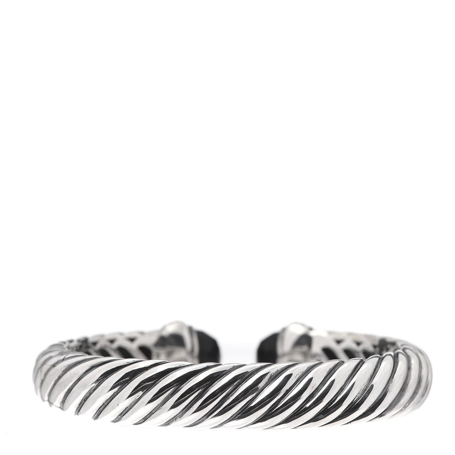 Sterling Silver Diamond Black Onyx 10mm Waverly Bracelet
