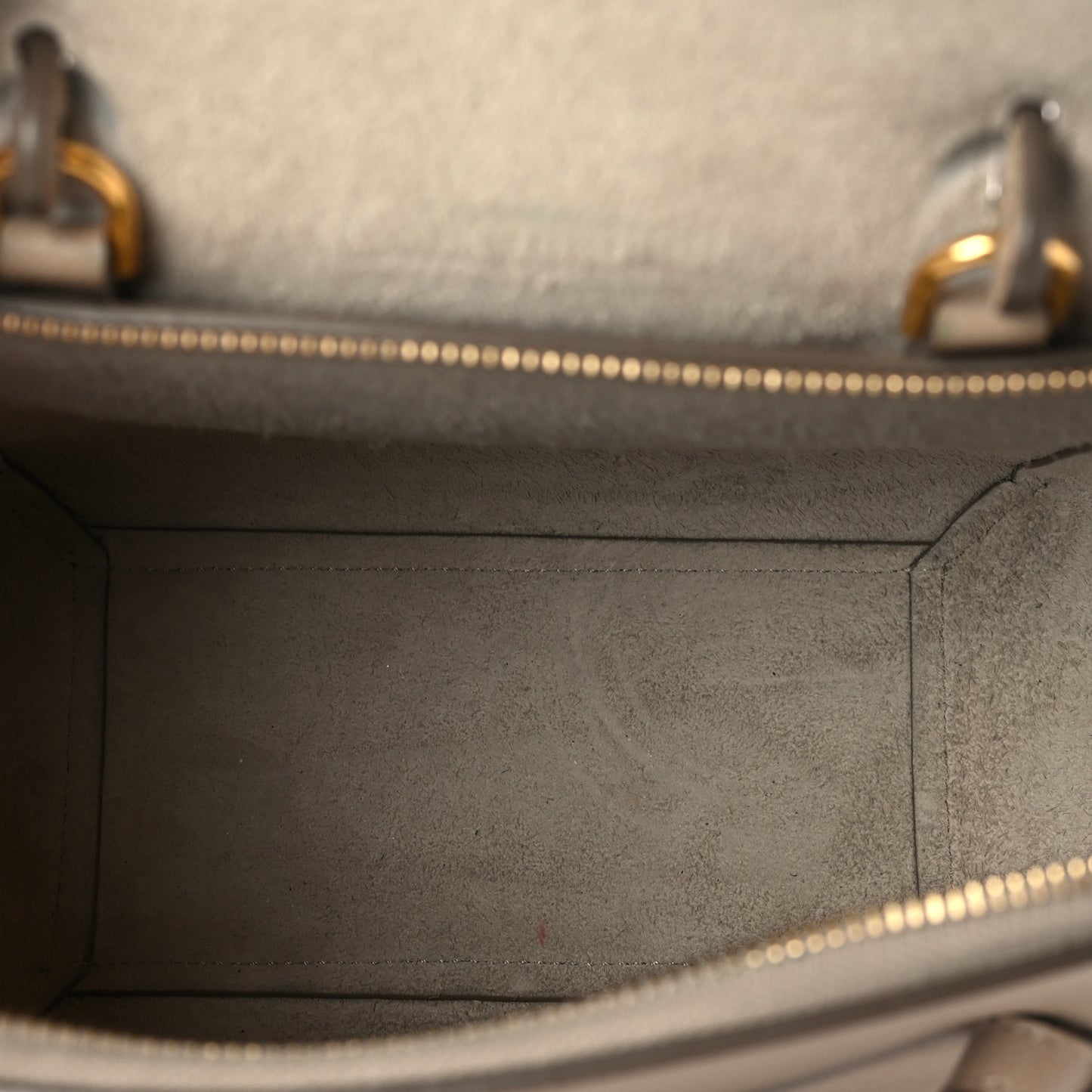Grained Calfskin Nano Belt Bag Light Taupe