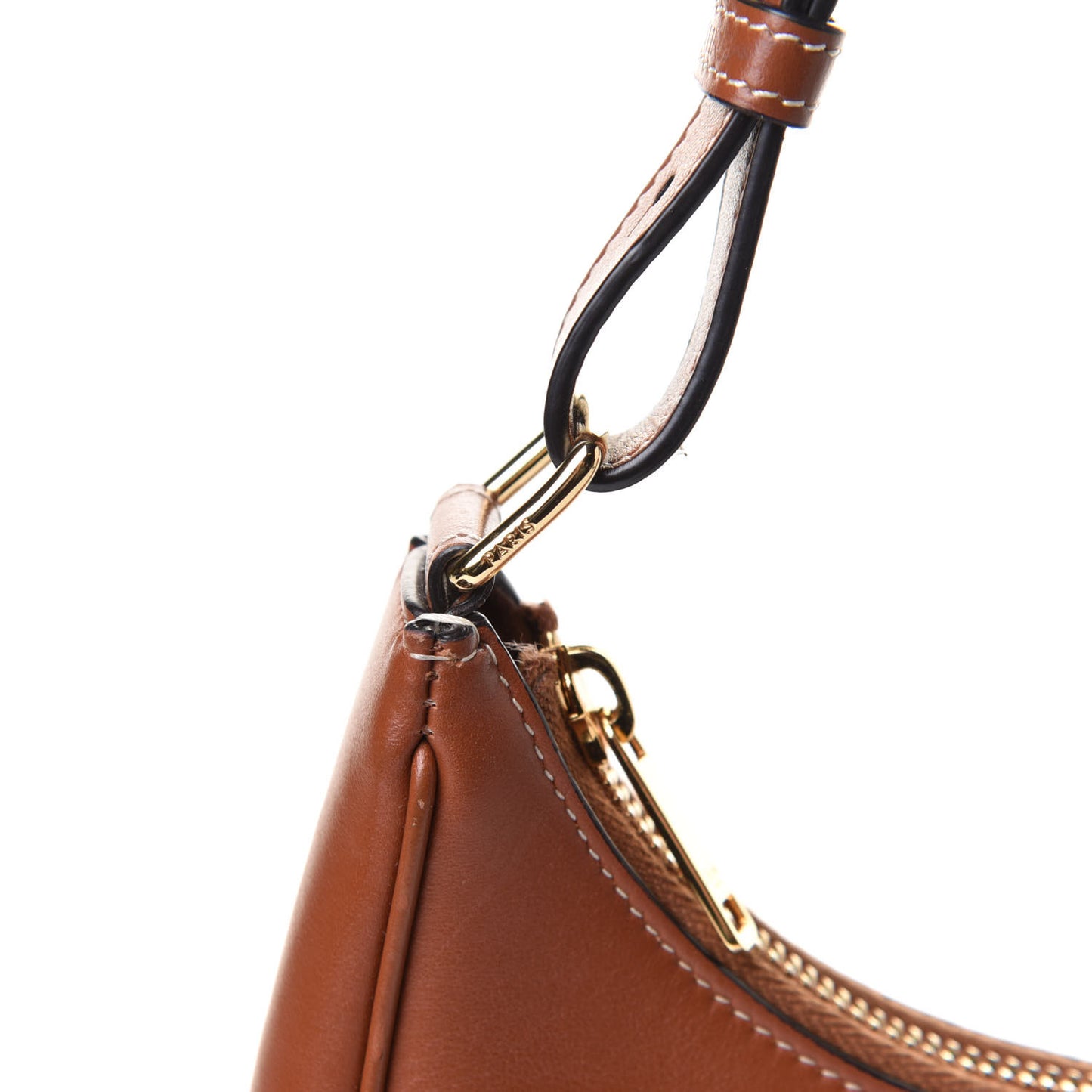 Smooth Calfskin Ava Shoulder Bag Tan