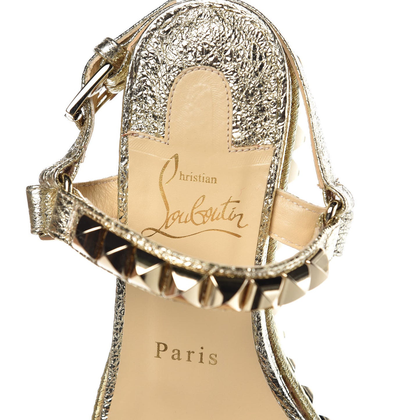 Specchio Vintage Cataclou 60 Platform Sandals 36 Platine Light Gold