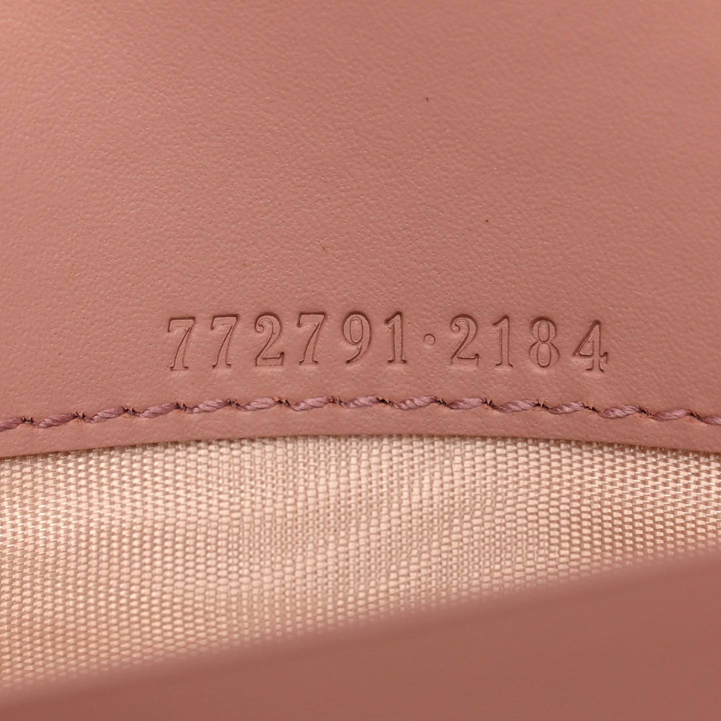 Calfskin GG Embossed Continental Wallet Porcelain Rose