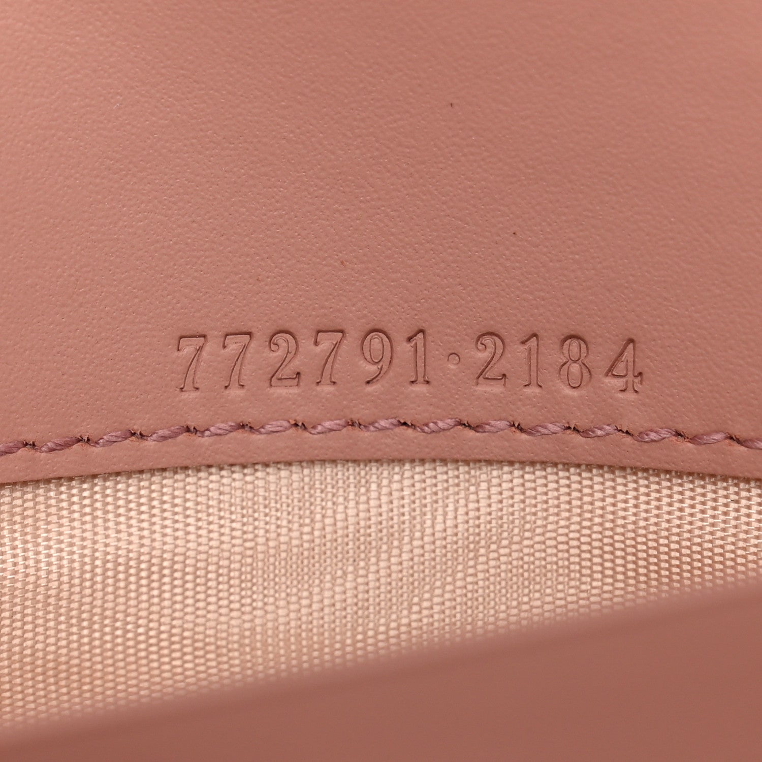 Gucci Calfskin GG Embossed Continental Wallet Porcelain Rose 6 of 8