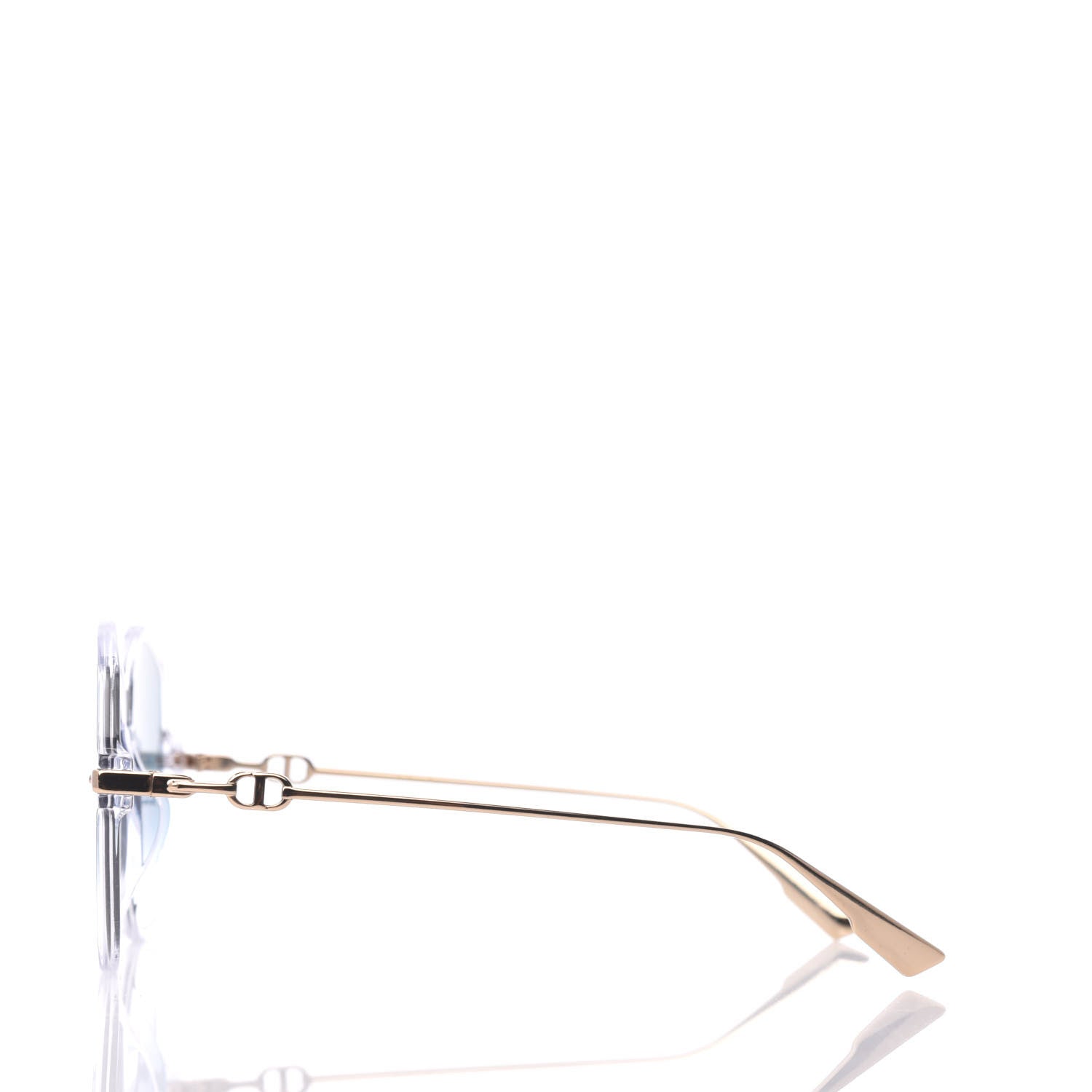 Christian Dior Acetate Metal Diorlink 2 Sunglasses Blue Gold 4 of 8
