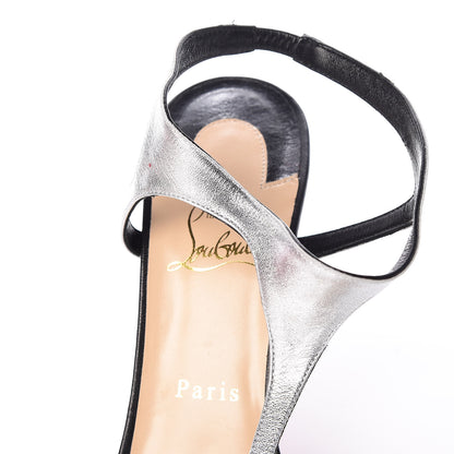 Christian Louboutin Kid Morphetina 100 T-Strap Sandals 39.5 Black 8 of 10