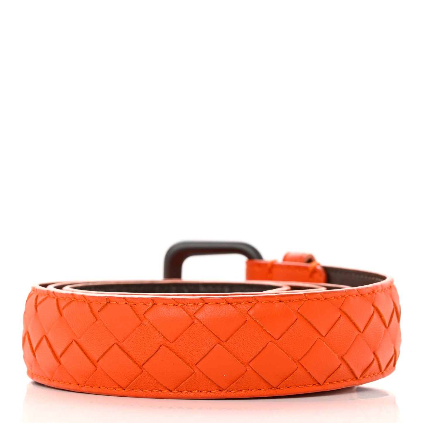 Nappa Intrecciato Belt 90 36 Orange