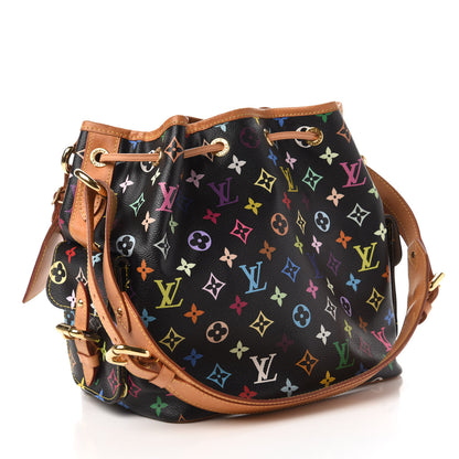 Louis Vuitton Monogram Multicolor Petit Noe Black 3 of 9