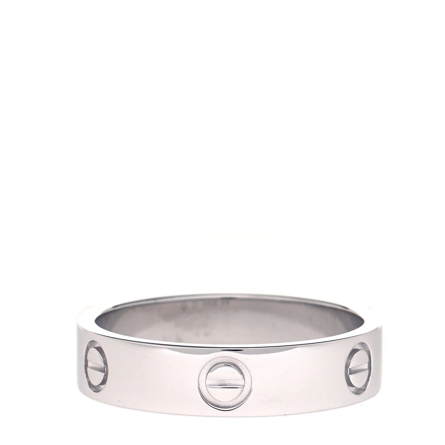 Platinum 5.5mm LOVE Ring 65 11