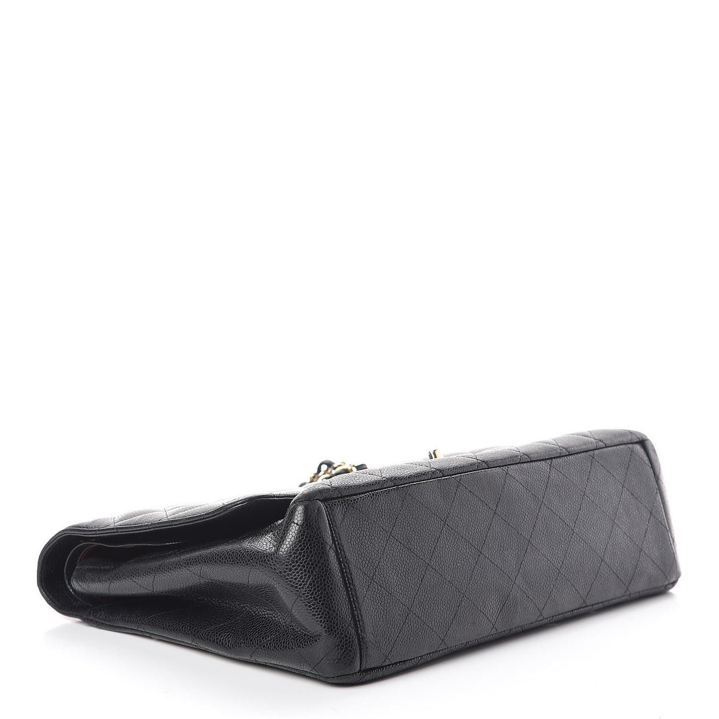 Caviar Quilted Maxi Double Flap Black