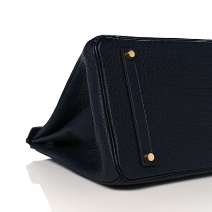 Hermes Buffle Skipper Birkin 35 Bleu Indigo 7 of 10
