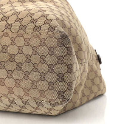 Gucci Monogram Large Horsebit Chain Hobo Brown 9 of 17