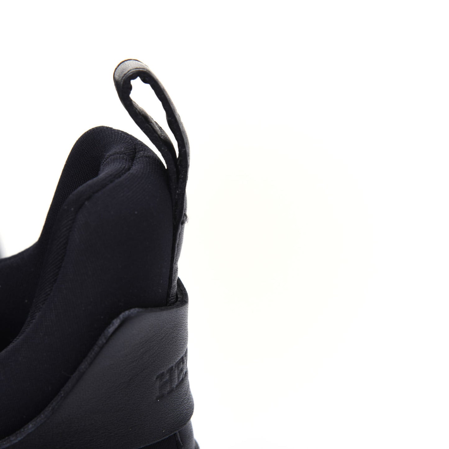 Technical Canvas Calfskin Goatskin Womens Player Sneakers 38 Marine Black