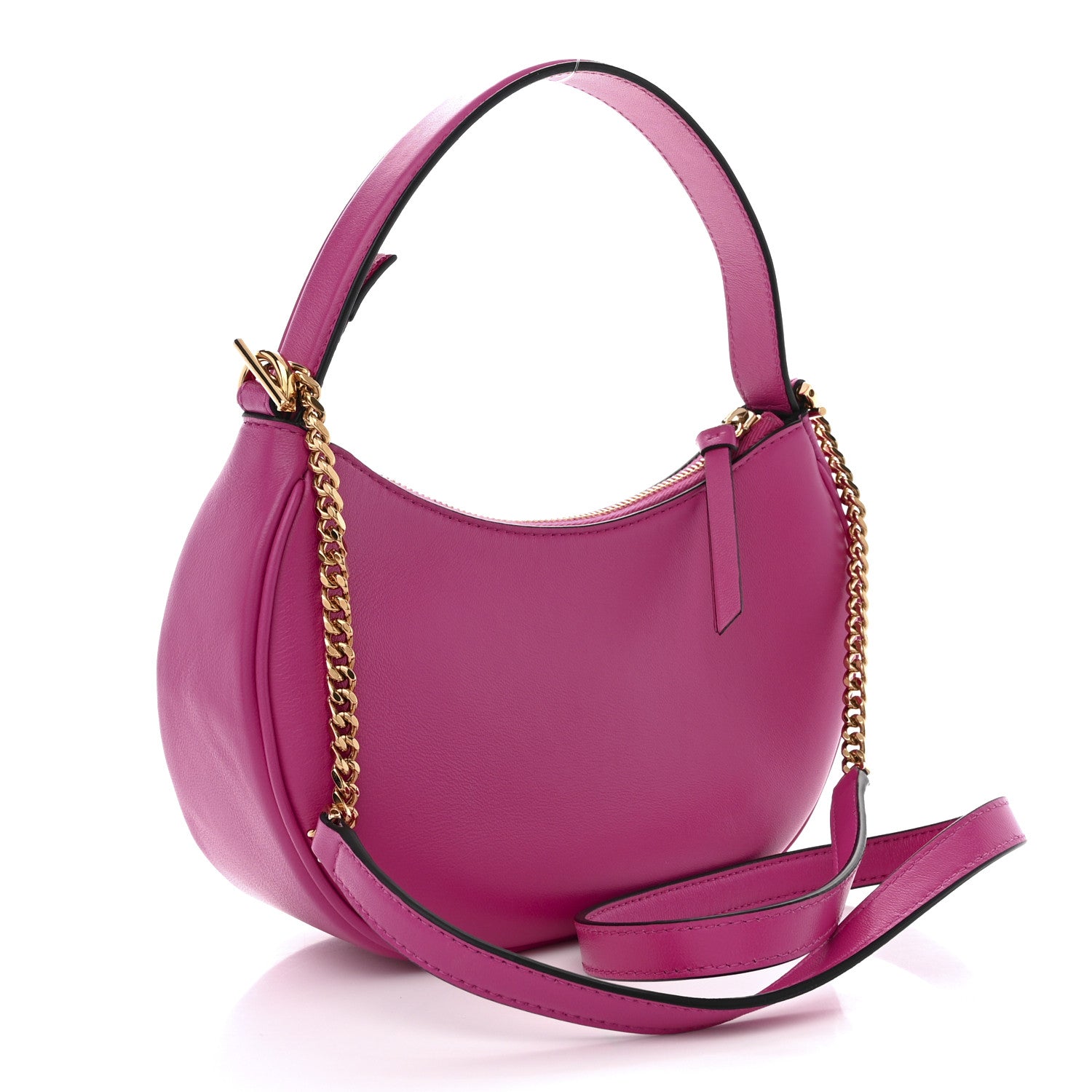 Versace Nappa Quilted Medusa Shoulder Bag Fuchsia 3 of 12