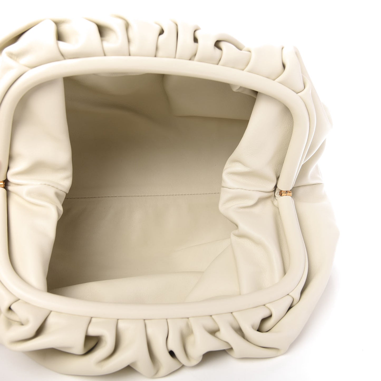 Smooth Butter Calf The Pouch Oversized Clutch Plaster