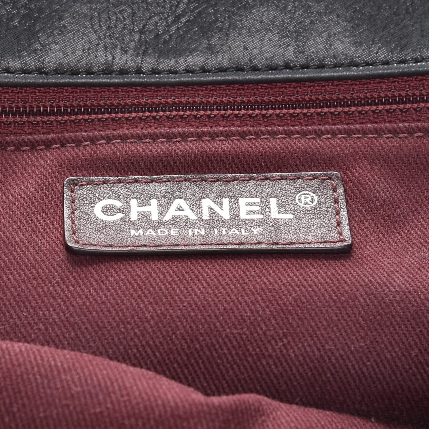 Iridescent Calfskin Medium In The Mix Flap Black