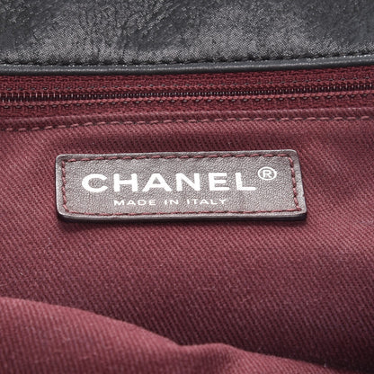 Chanel Iridescent Calfskin Medium In The Mix Flap Black 7 of 9