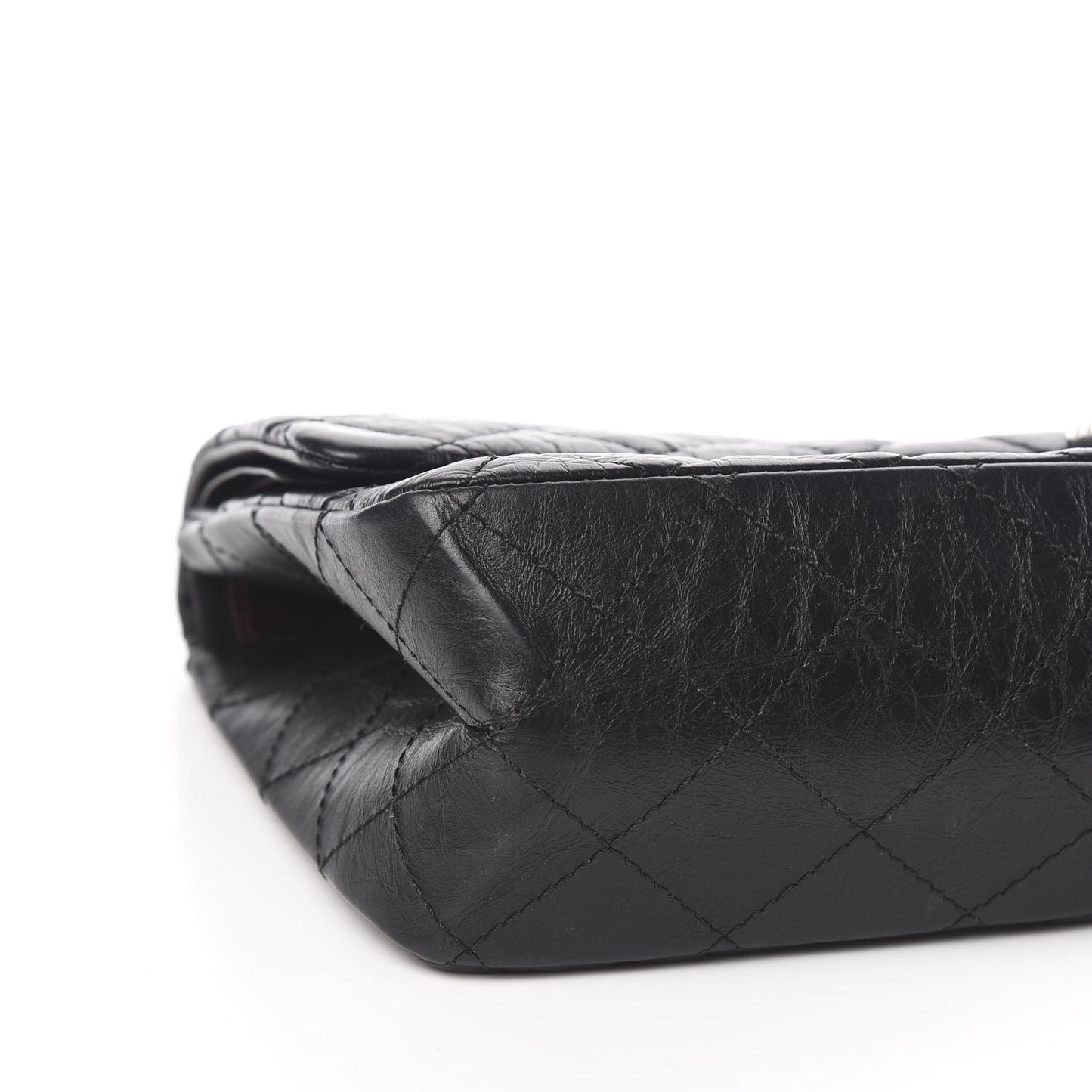 Aged Calfskin Quilted 2.55 Reissue 226 Flap Black