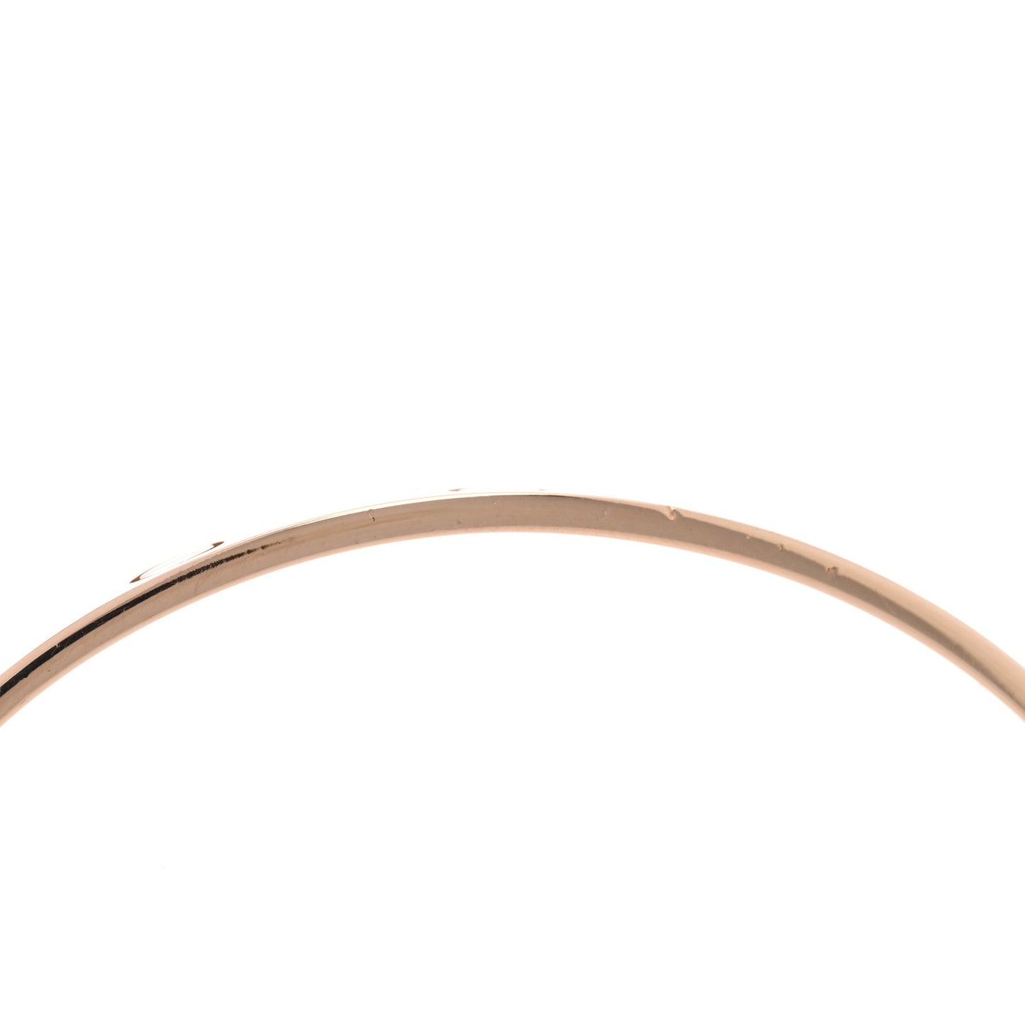 18K Pink Gold LOVE Cuff Bracelet 17