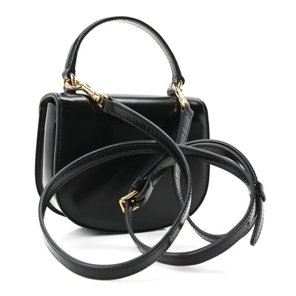Celine Shiny Calfskin Triomphe Mini Besace Clea Black 3 of 10