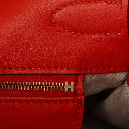 Hermes Veau Doblis Swift Grizzly Birkin 35 Chamois Capucine 21 of 29