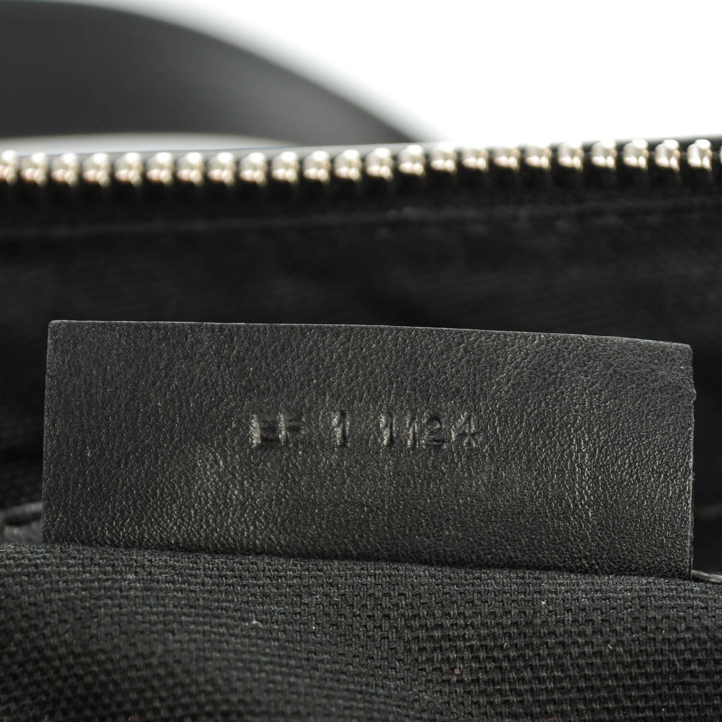 Smooth Calfskin Crocodile Embossed Medium Pandora Black