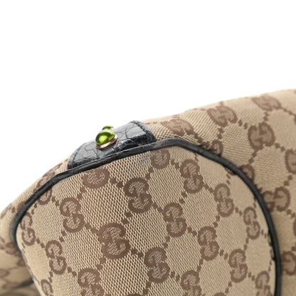 Gucci Crocodile Web Monogram Tom Ford Dragon Tote Dark Brown Green 11 of 14