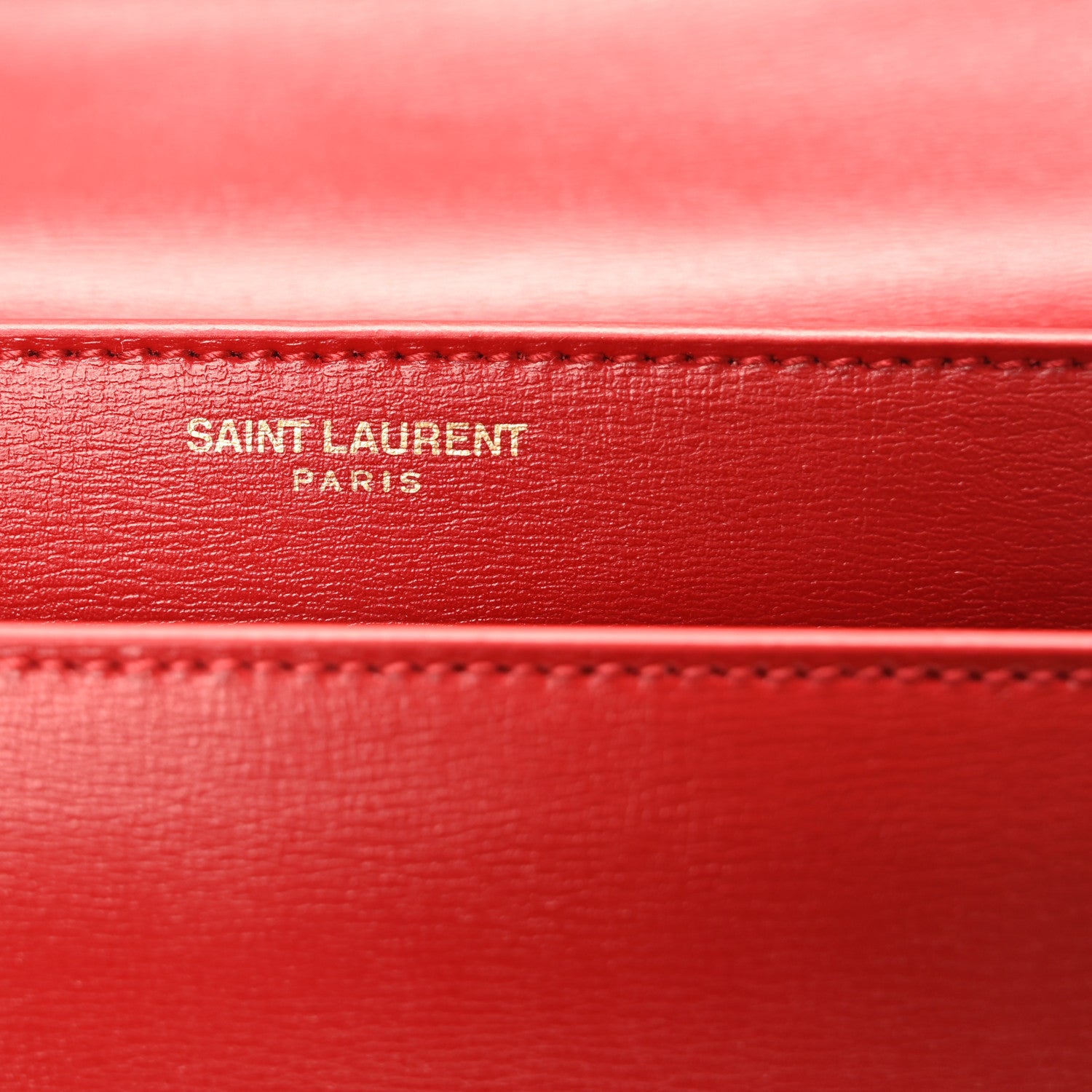 Saint Laurent Calfskin Medium Monogram Sunset Rouge Eros 7 of 11