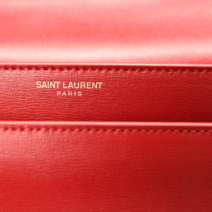 Saint Laurent Calfskin Medium Monogram Sunset Rouge Eros 7 of 11