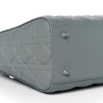 Christian Dior Ultra Matte Calfskin Cannage Medium Lady Dior Grey Stone 8 of 9