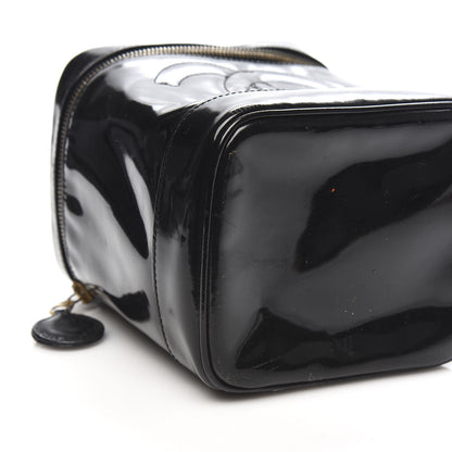 Chanel Patent Vanity Cosmetic Case Black 9 of 10