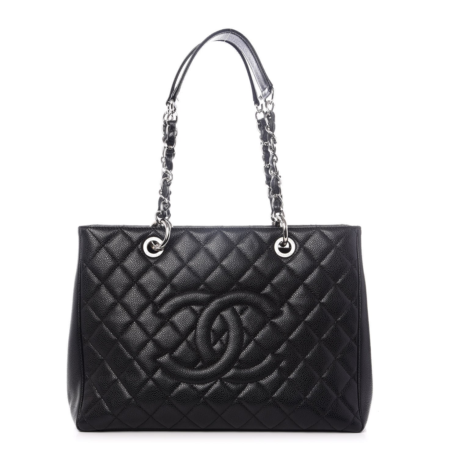 Chanel Caviar Quilted Grand Shopping Tote GST Black 1 of 8