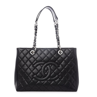 Chanel Caviar Quilted Grand Shopping Tote GST Black 1 of 8