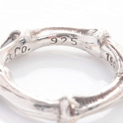 Tiffany Sterling Silver Bamboo Ring 5 4 of 5