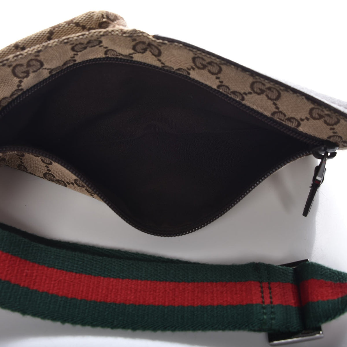 Gucci Monogram Web Belt Bag Dark Brown 5 of 7