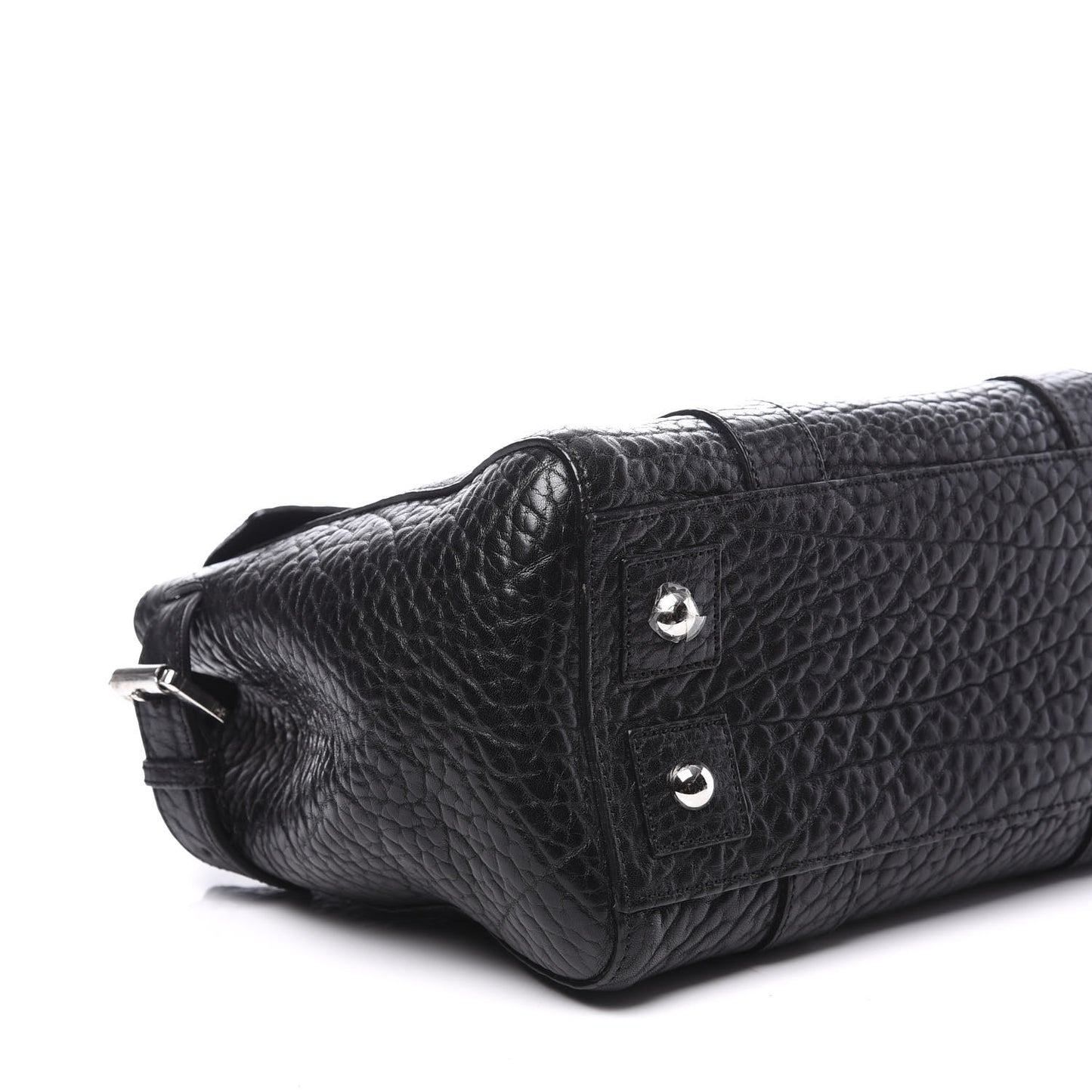 Shrunken Calfskin Mini Bayswater Buckle Black