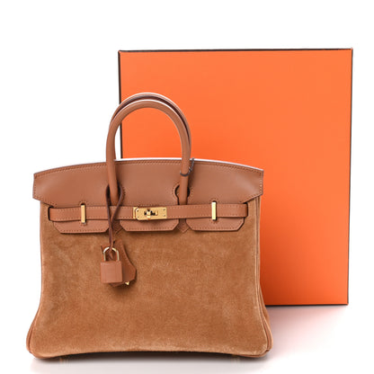 Hermes Veau Doblis Swift Grizzly Birkin 25 Gold 12 of 12